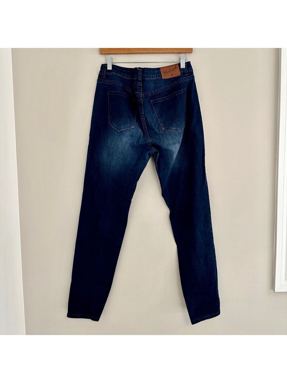 Womens Woolrich Jeans Dark Blue slim Skinny Jeans Size 12 - Picture 5 of 9